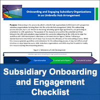 Subsidiary Onboarding and Engagement Checklist